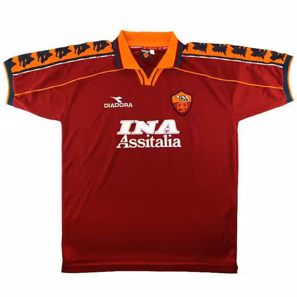 Maglietta Calcio Prima As Roma Retro 1998 1999