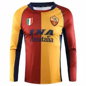 Maglietta Calcio Prima Manica Lunga As Roma Retro 2000 2001