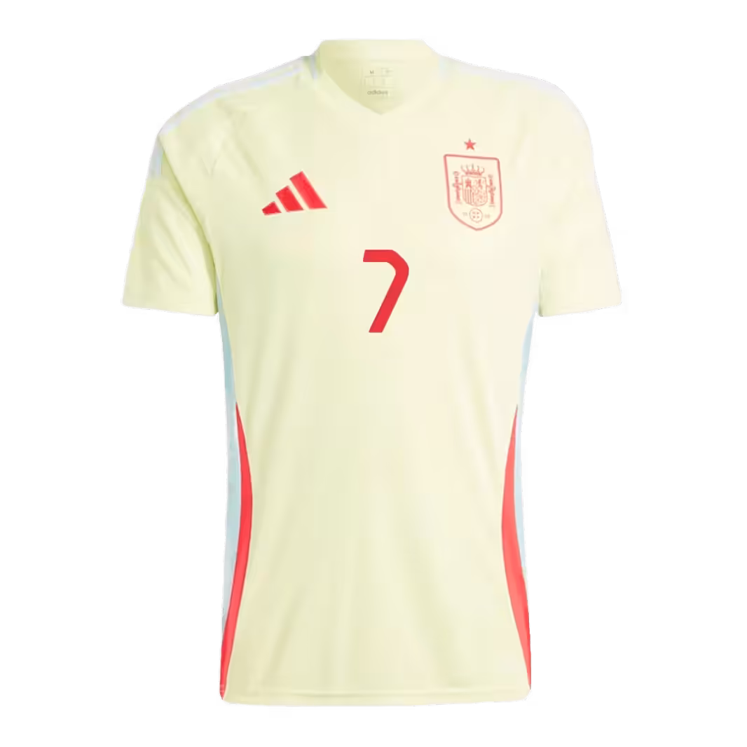Alvaro Morata NO.7 Maglietta Calcio Away Spagna 2024-1