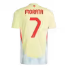 Alvaro Morata NO.7 Maglietta Calcio Away Spagna 2024