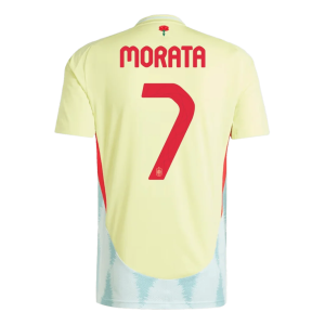 Alvaro Morata NO.7 Maglietta Calcio Away Spagna 2024