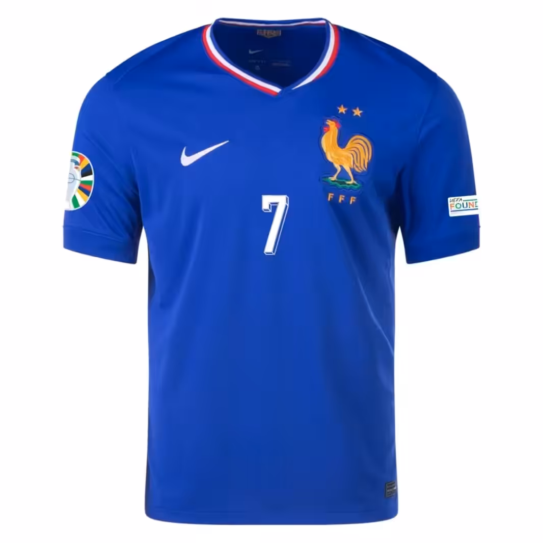 Antoine Griezmann NO.7 Maglietta Calcio Prima Francia 2024-1