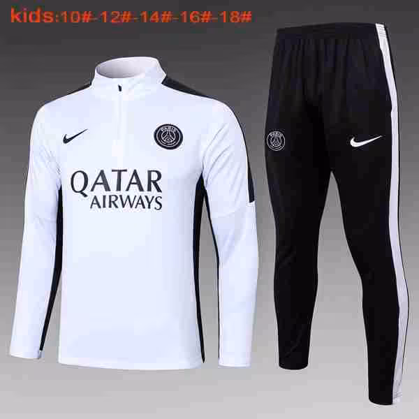 Ninos Sudadera De Training PSG 2024-2025 Blanco
