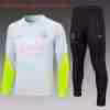 Felpa Formazione Bambino Paris Saint Germain 2024 2025 Grigio Rosso