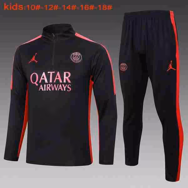 Ninos Sudadera De Training PSG 2024-2025 Negro Rosa