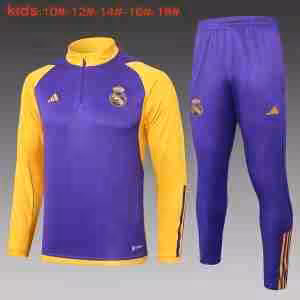 Felpa Formazione Bambino Real Madrid 2024 2025 Porpora Giallo