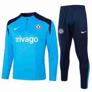Felpa Formazione Chelsea 2024 2025 Blu