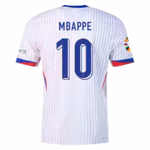Kylian Mbappé NO.10 Maglietta Calcio Away Francia 2024 - Versione Giocatore