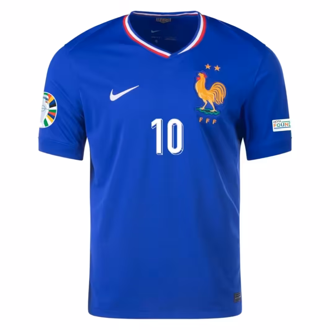 Kylian Mbappé NO.10 Maglietta Calcio Prima Francia 2024-1