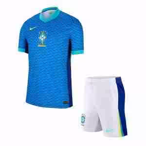 Maglietta Calcio Brasile Away Set Bambino 2024