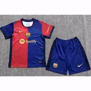 Maglietta Calcio FC Barcellona Prima Set Bambino 2024 2025