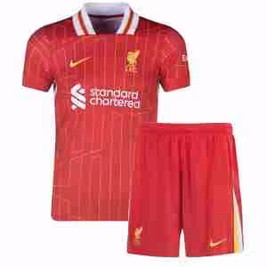 Maglietta Calcio Liverpool Prima Set Bambino 2024 2025