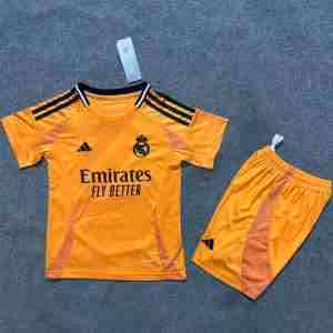 Maglietta Calcio Real Madrid Away Set Bambino 2024 2025
