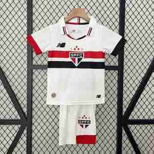 Maglietta Calcio Sao Paulo Prima Set Bambino 2024 2025
