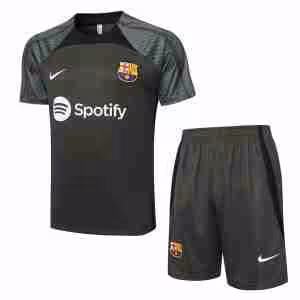 Thailandia Maglietta Calcio Set Formazione FC Barcellona 2024 Verde