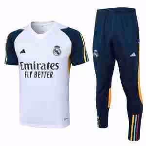 Thailandia Maglietta Calcio Set Formazione Real Madrid 2024 Bianco