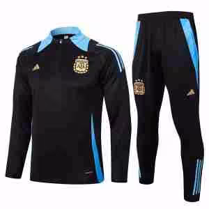 Felpa Allenamento Argentina 2024 2025 Nero Blu