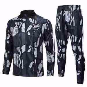 Felpa Allenamento Arsenal 2024 2025 Nero Grigio