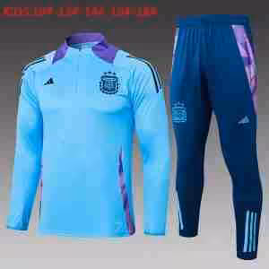 Felpa Allenamento Bambino Argentina 2024 2025 Blu