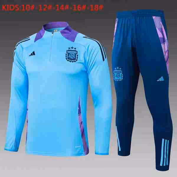 Niños Sudadera De Training Argentina 2024-2025 Azul 3