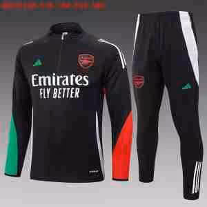 Felpa Allenamento Bambino Arsenal 2024 2025 Nero