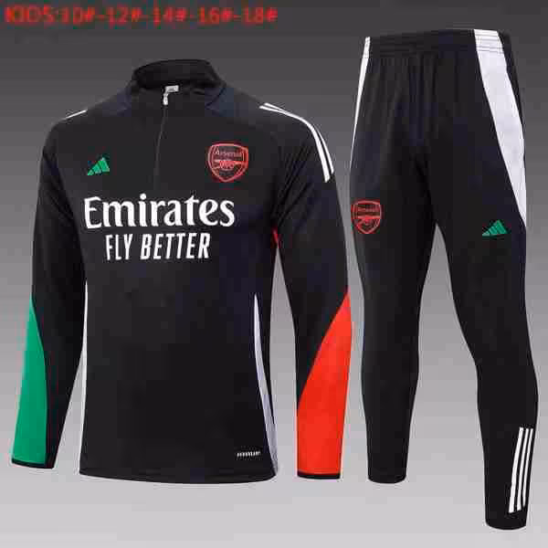 Niños Sudadera De Training Arsenal 2024-2025 Negro 3