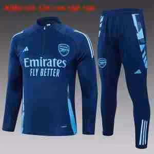 Felpa Allenamento Bambino Arsenal 2024 25 Blu