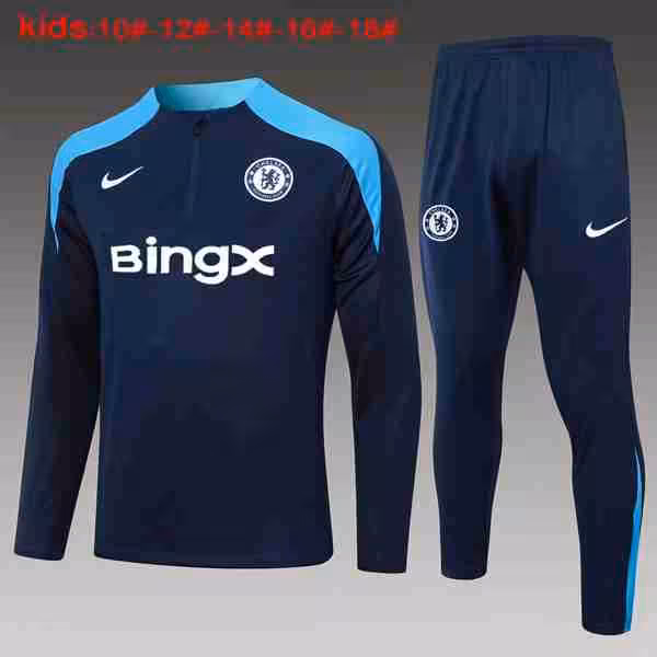 Niños Sudadera De Training Chelsea 2024-2025 Azul 3