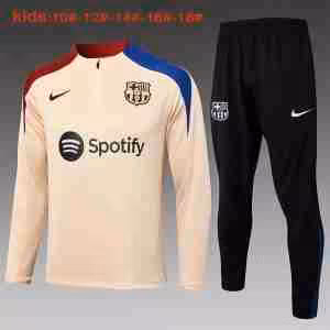 Felpa Allenamento Bambino FC Barcellona 2024 2025 Giallo Blu