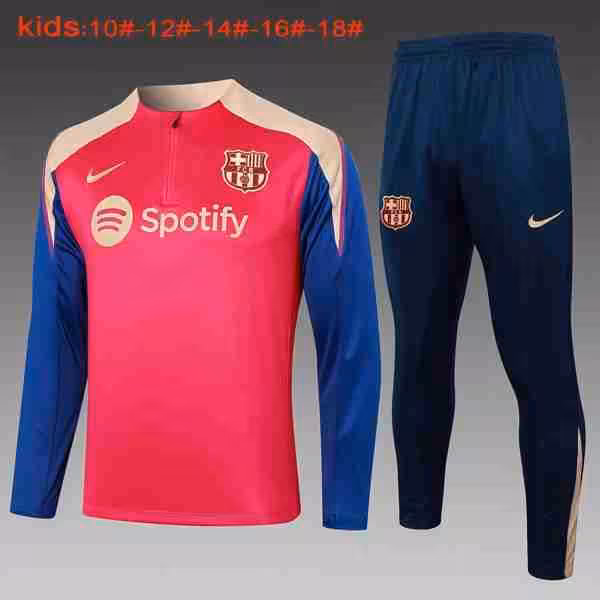 Niños Sudadera De Training Barcelona 2024-2025 Rojo Azul