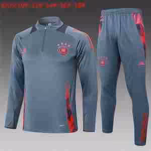 Felpa Allenamento Bambino Germania 2024 2025 Grigio Rosa