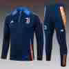Felpa Allenamento Bambino Juventus 2024 2025 Blu