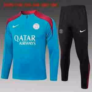 Felpa Allenamento Bambino Paris Saint Germain 2024 25 Blu