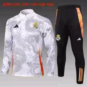 Felpa Allenamento Bambino Real Madrid 2024 2025 Grigio