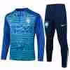 Felpa Allenamento Brasile 2024 2025 Verde Blu