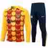 Felpa Allenamento FC Barcellona 2024 2025 Giallo Rosso