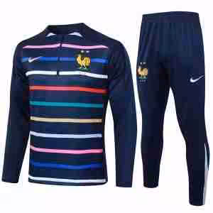Felpa Allenamento Francia 2024 2025 Blu