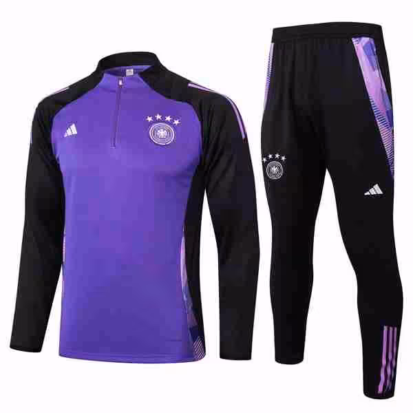 Sudadera De Training Alemania 2024-2025 Purpura Negro 3