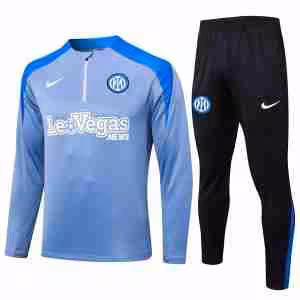 Felpa Allenamento Inter Milan 2024 2025 Grigio Blu