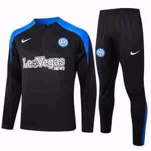 Felpa Allenamento Inter Milan 2024 2025 Nero Blu
