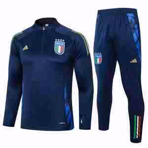 Felpa Allenamento Italia 24 2025 Blu