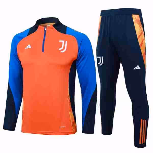 Sudadera De Training Juventus 2024-2025 Naranja Azul 3