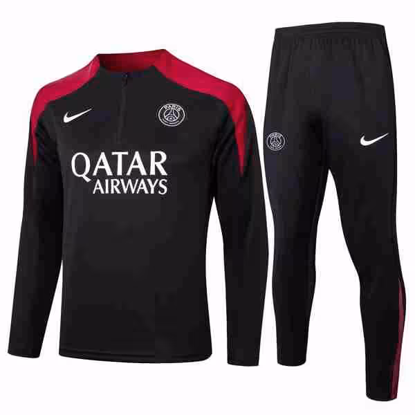 Sudadera De Training PSG 2024-2025 Negro Rojo