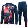 Felpa Allenamento Paris Saint Germain 2024 2025 Rosso Blu