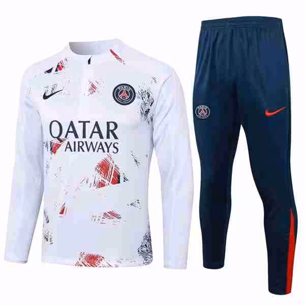 Sudadera De Training PSG 2024-2025 Blanco 3