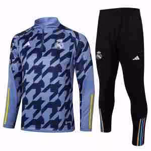 Felpa Allenamento Real Madrid 2024 25 Nero Grigio