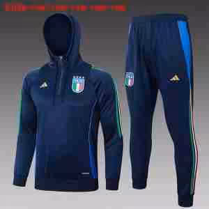 Felpa Cappuccio Bambino Italia 2024 2025 Blu