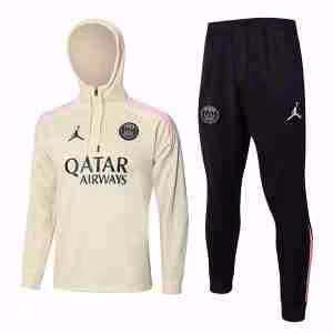 Felpa Cappuccio Paris Saint Germain 2024 2025 Giallo Rosa