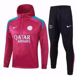 Felpa Cappuccio Paris Saint Germain 2024 2025 Rosso