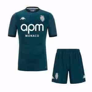 Maglietta Calcio AS Monaco Away Set Bambino 2024 2025